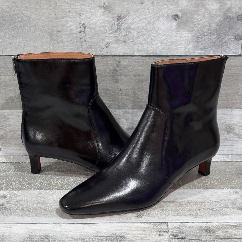 Madewell The Dimes Kitten Heel Women’s Boot In True Black - Sz - 11